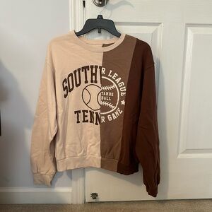 Split hollister crew neck